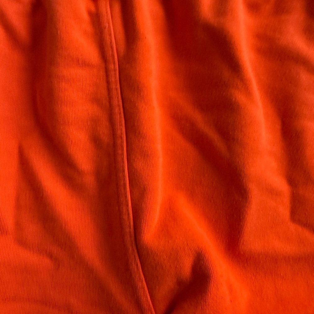 Free People Movement Heatwave Orange Half Way Terry Cloth Cotton Short Size L - Picture 4 of 10